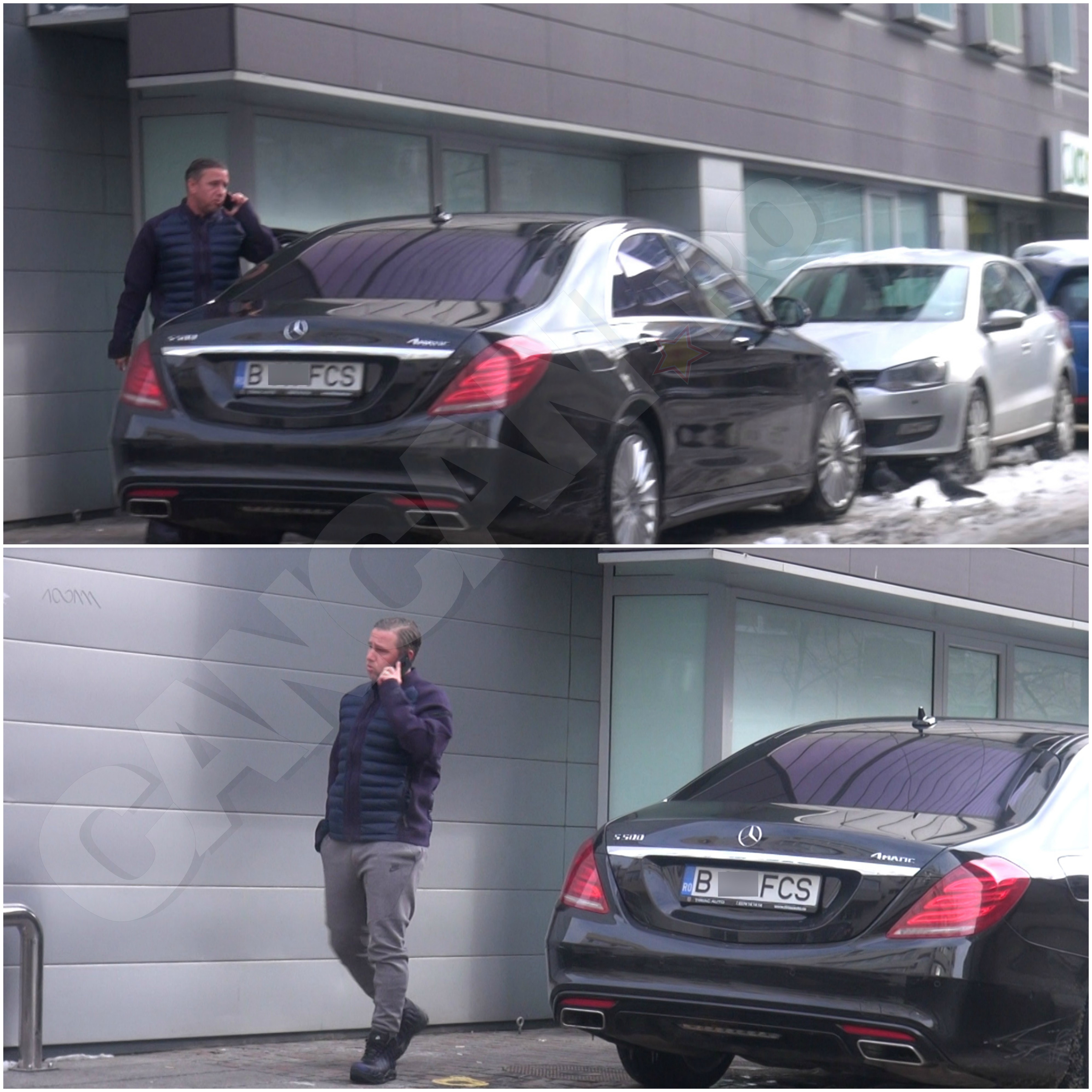 Reghecampf a coborât dintr-un Mercedes superb la salonul de cosmetică din Dorobanţi