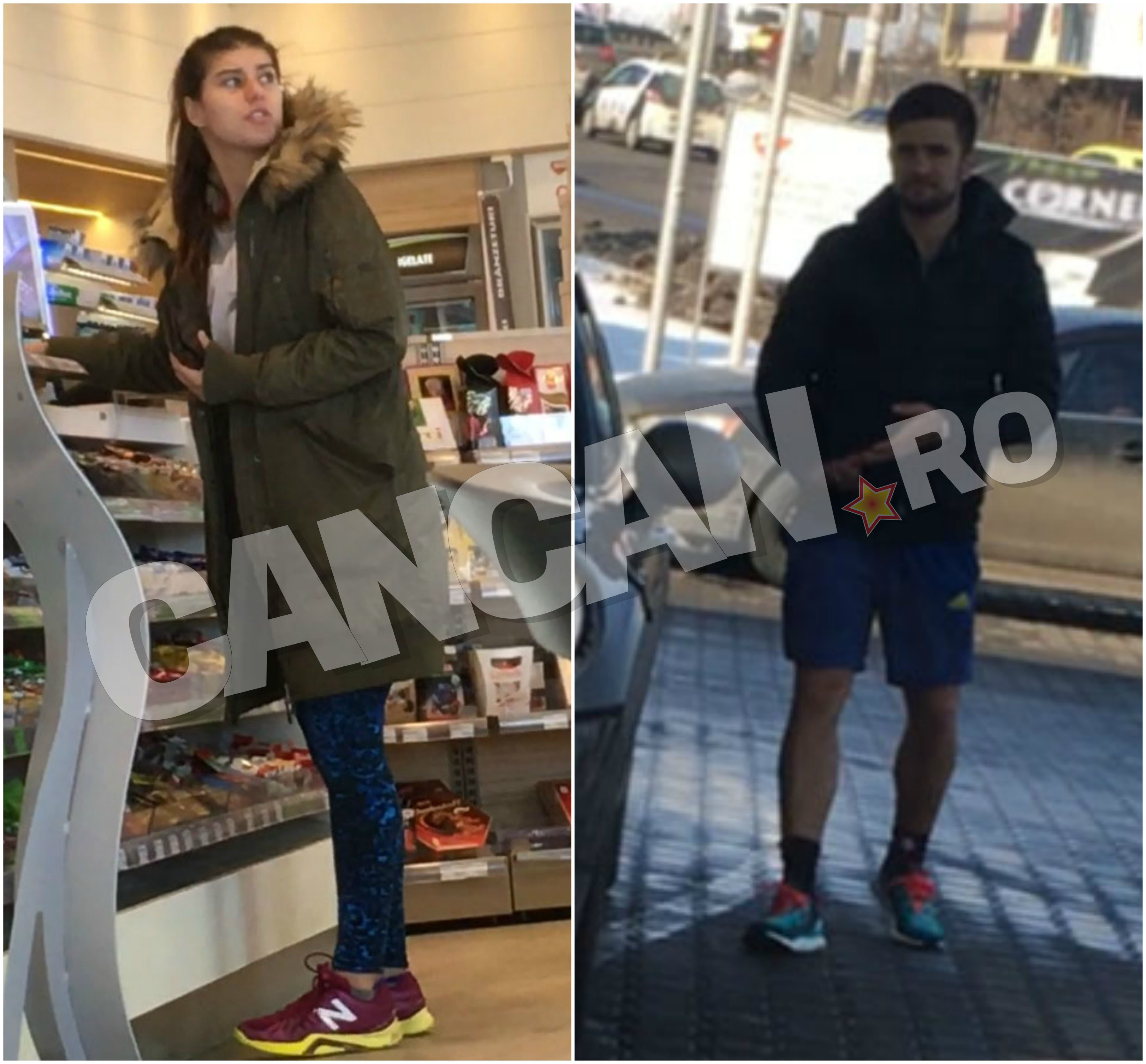 Chiar şi atunci când a făcut cumpărăturile pe fugă, Sorana Cîrstea a stat cu ochii pe frumuşelul ei partener de antrenament!