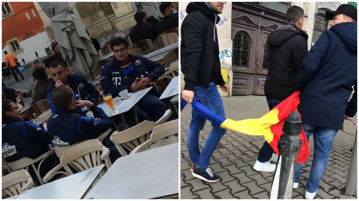 Clujul este ”împăienjenit” de susţinători ai Naţionalei