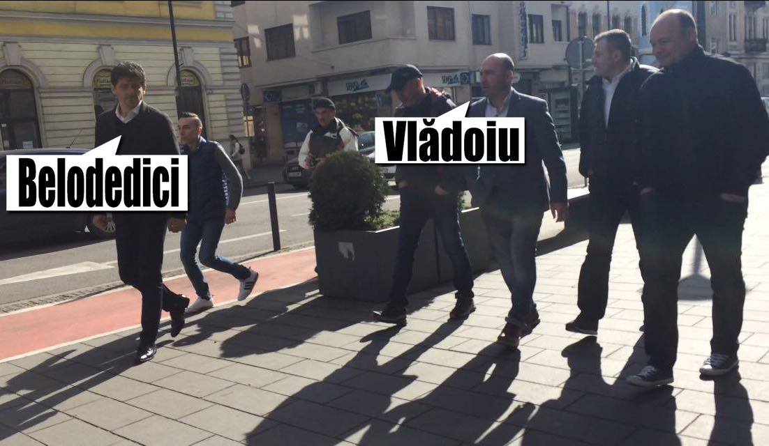 Belodedici şi Vlădoiu, plimbare prin Cluj înainte de partida cu Danemarca