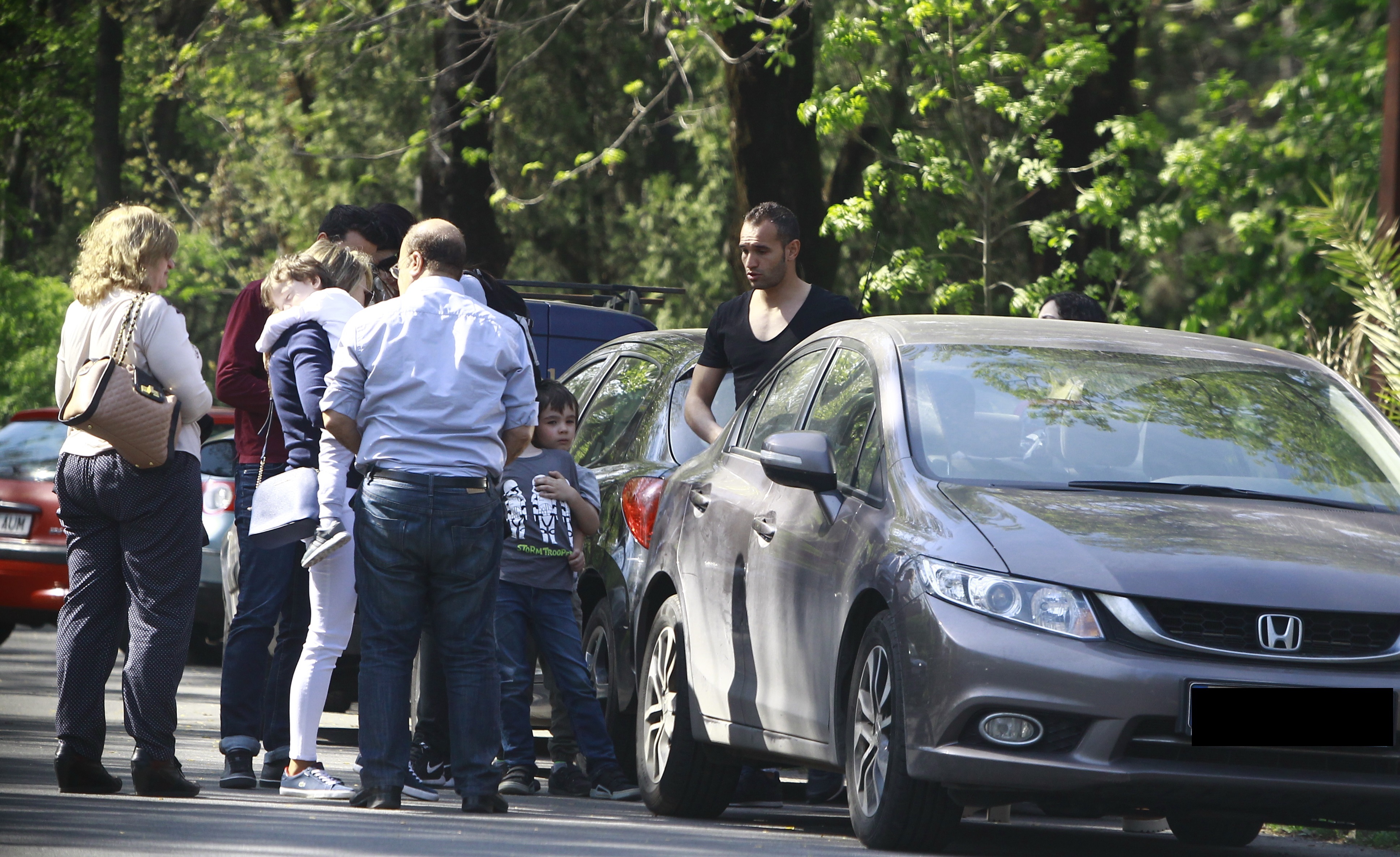 Thaer Bawab a ieşit cu familia la terasă