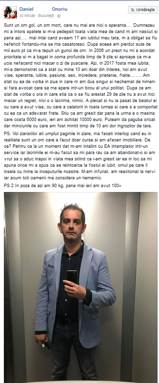 Daniel Onoriu a clacat din cauza problemelor cu autorităţile