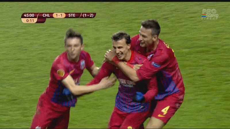 Chiriches a fost eroul primei reprize. Golul lui din minutul 45 a dat sperante romanilor