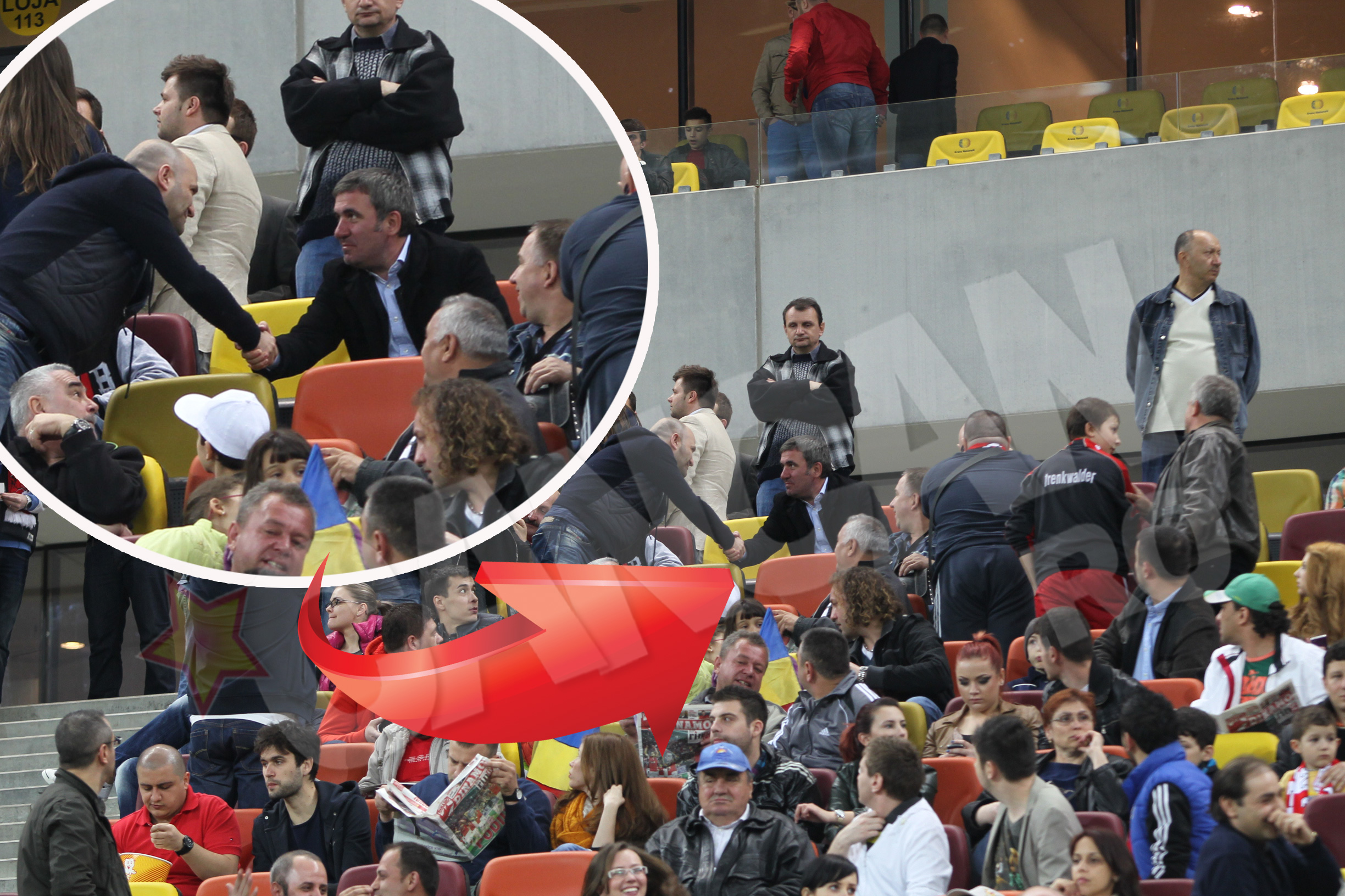 Dan Capatos a tinut neaparat sa ii stranga mana lui Gheorghe Hagi