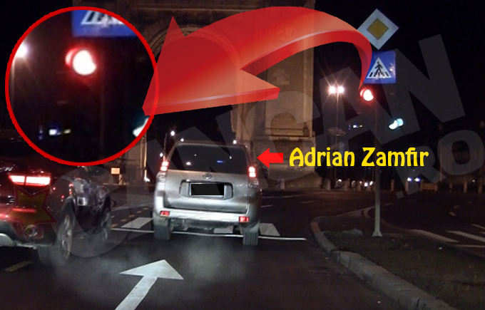 Masina sefului giulesean a trecut pe culoarea rosie ca Rapidul prin halta