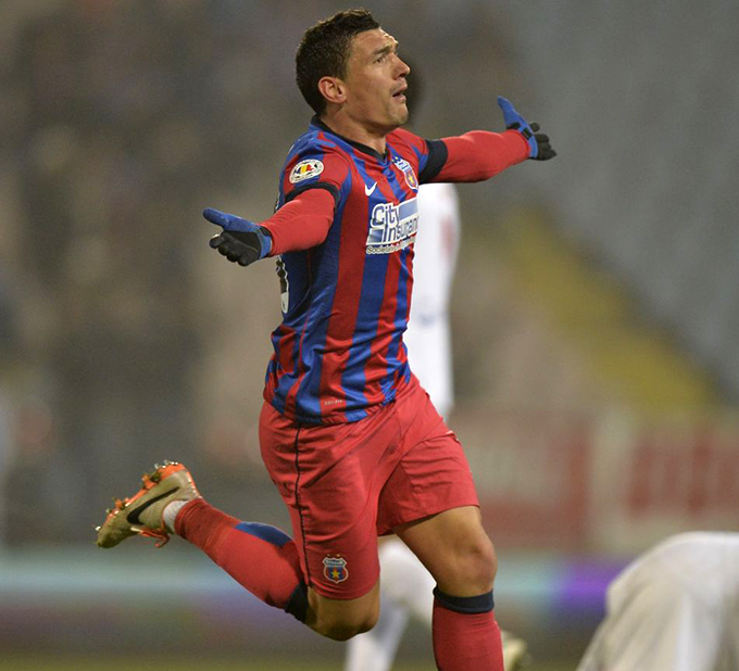 Claudiu Keseru, sarbatorind golul marcat in derby-ul cu Dinamo