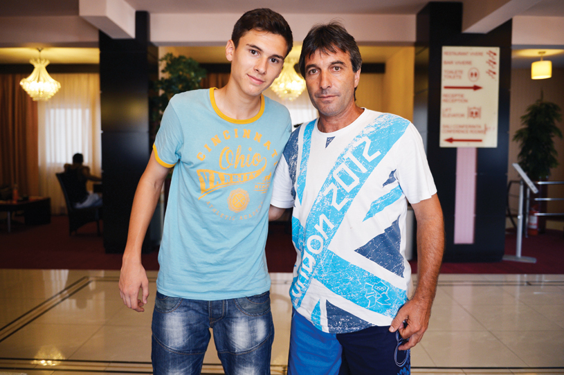 Dorin este extrem de apropiat de tatal sau, Ilie Rotariu