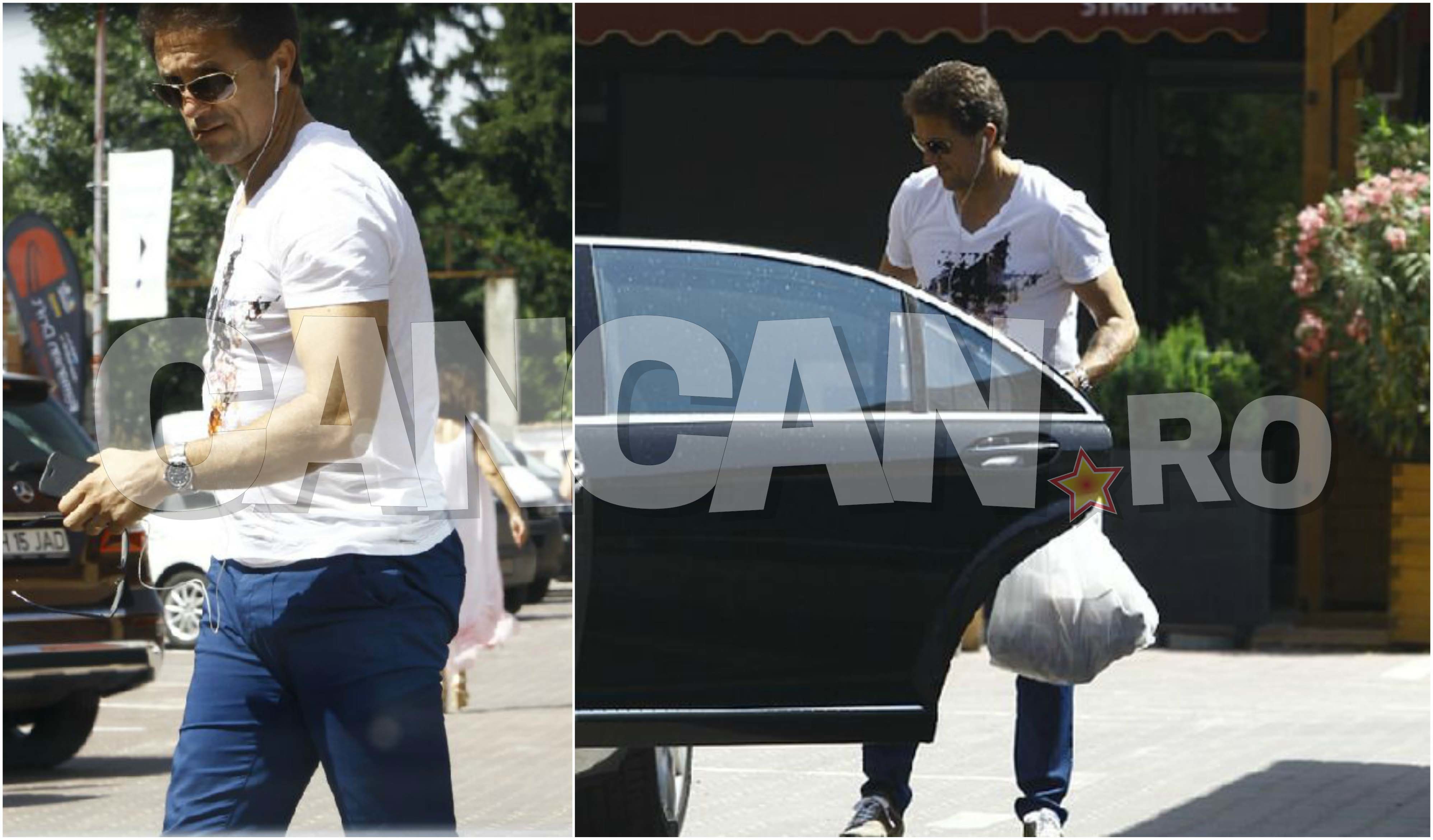 Gică Popescu îşi vede de cumpărături şi stă cât mai departe de fotbal posibil