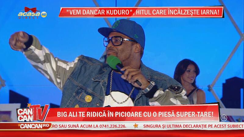 Big Ali, show maxim la CANCAN TV! A ridicat pe toată lumea în picioare cu piesa