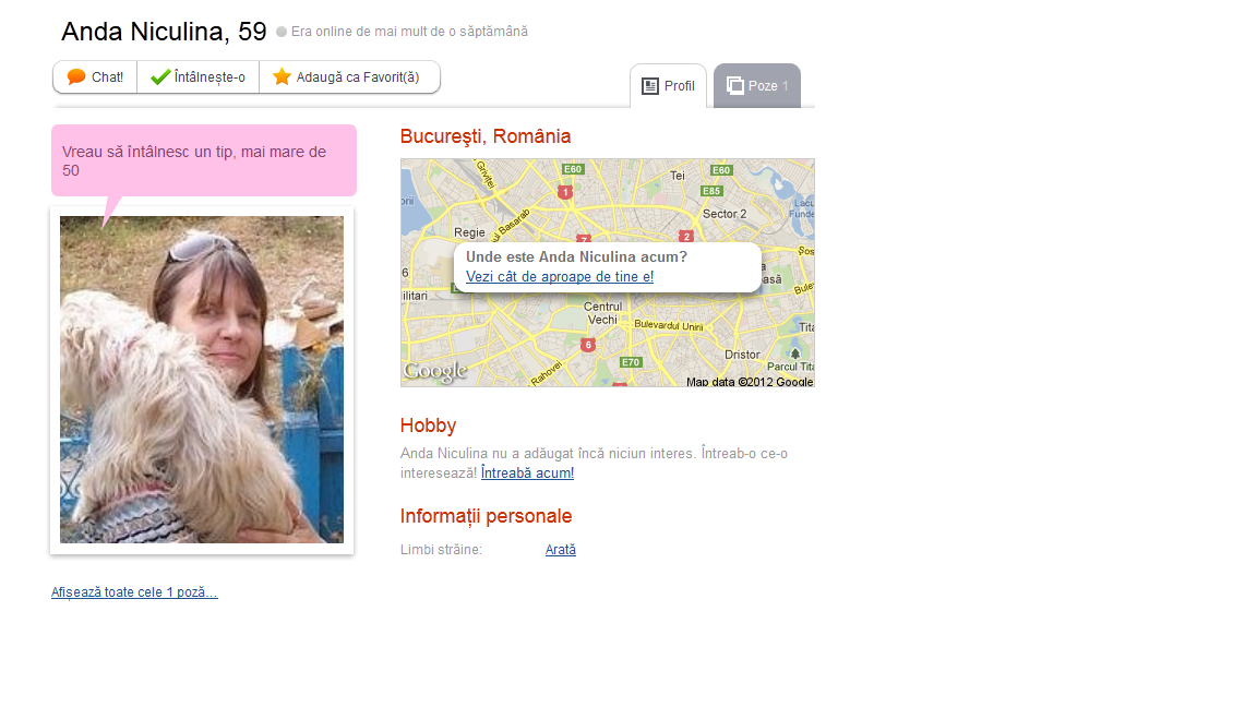 Vaduva lui Florian Pittis apare pe un site unde cei singuri isi cauta parteneri