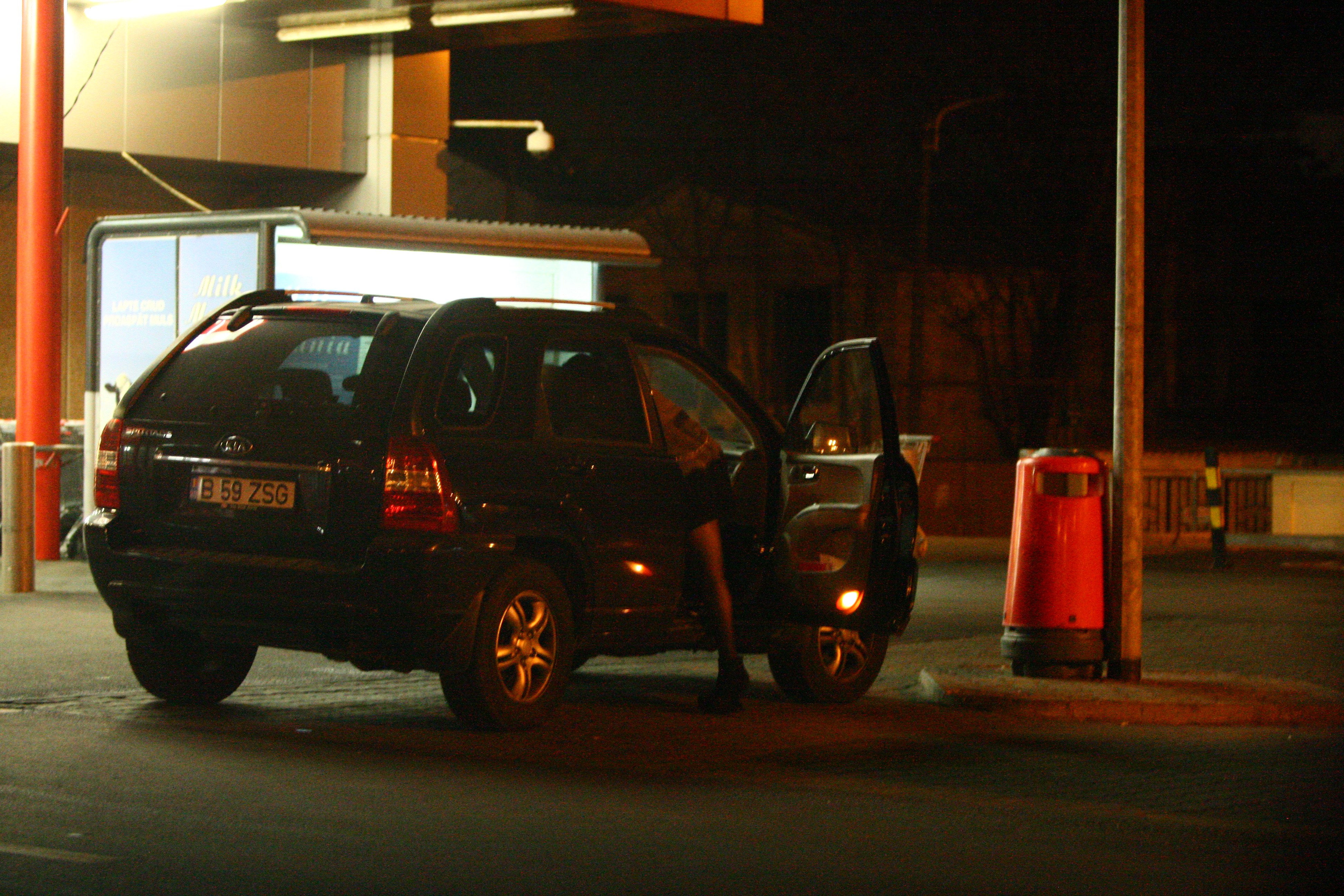 Ajunsa la masina, Oana a vrut sa ia ceva de pe scaunul din fata, aplecandu-se provocator