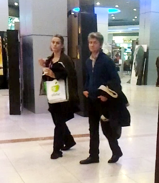 In weekend, Maia Morgenstern si Dumitru Baltateanu au profitatde timpul liber sa petreaca o seara tihnita la film, la mall