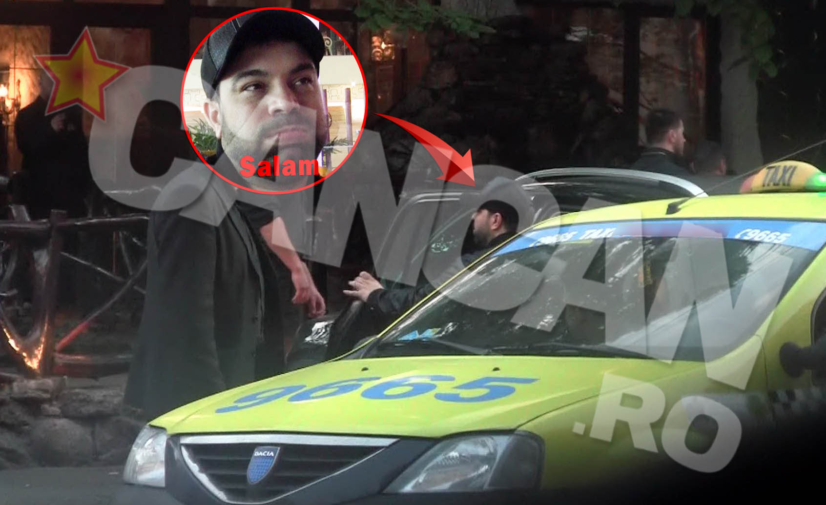 Salam se urca in masina, iar langa el isi face imediat loc si fosta reporterita