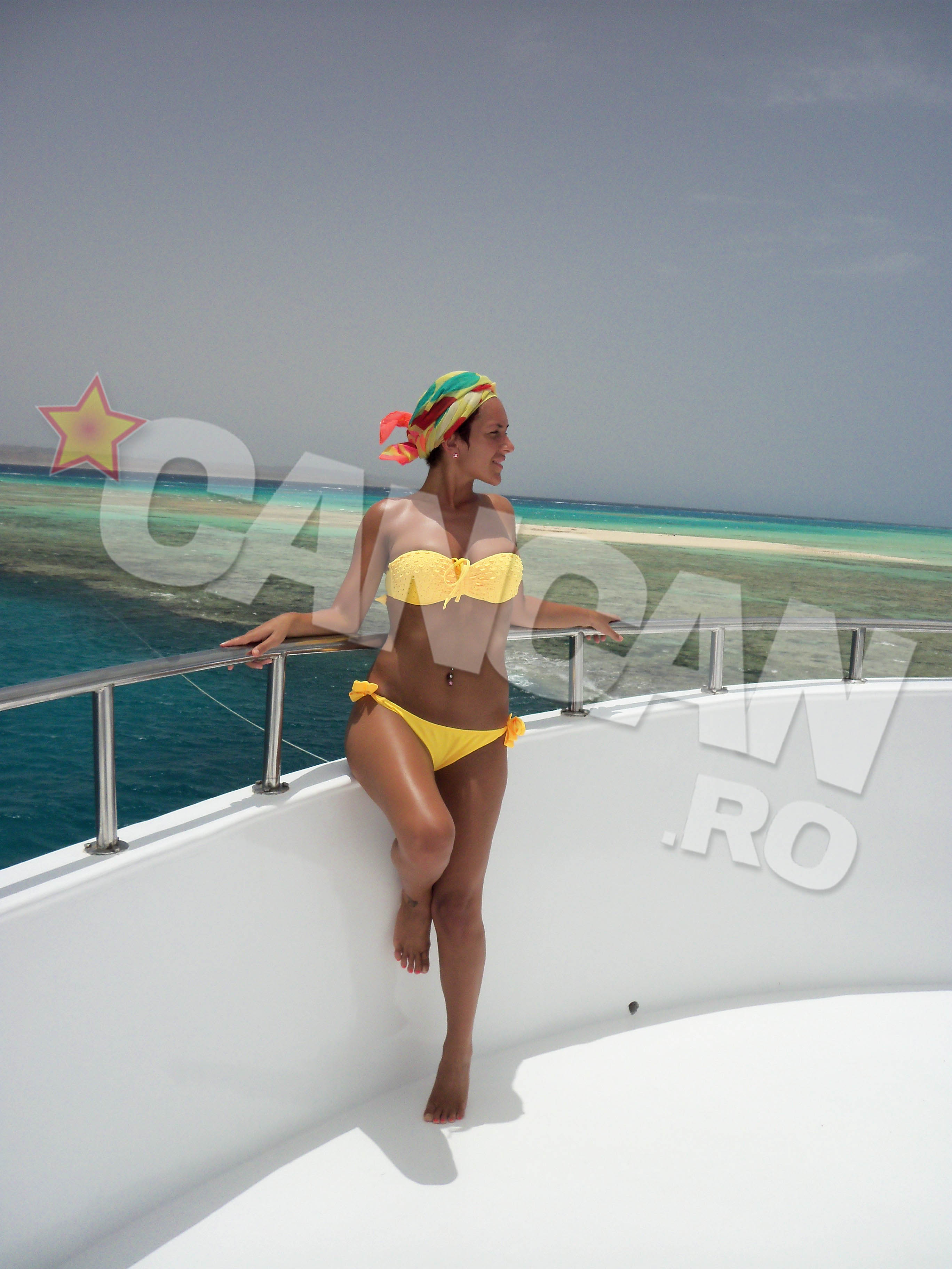 In rest, s-a bucurat de soare, mare si plaja pe puntea vasului de croaziera