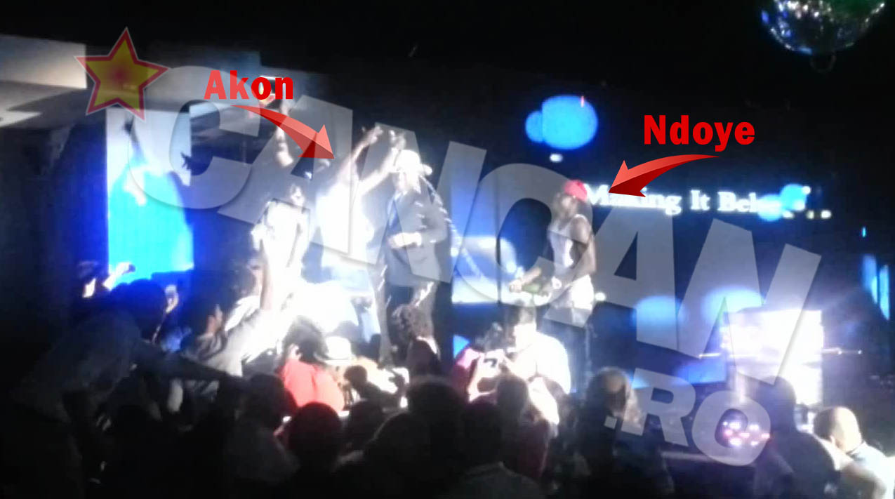 Luat de val N'Doye a turnat tot continutul unei sticle de sampanie pe Akon