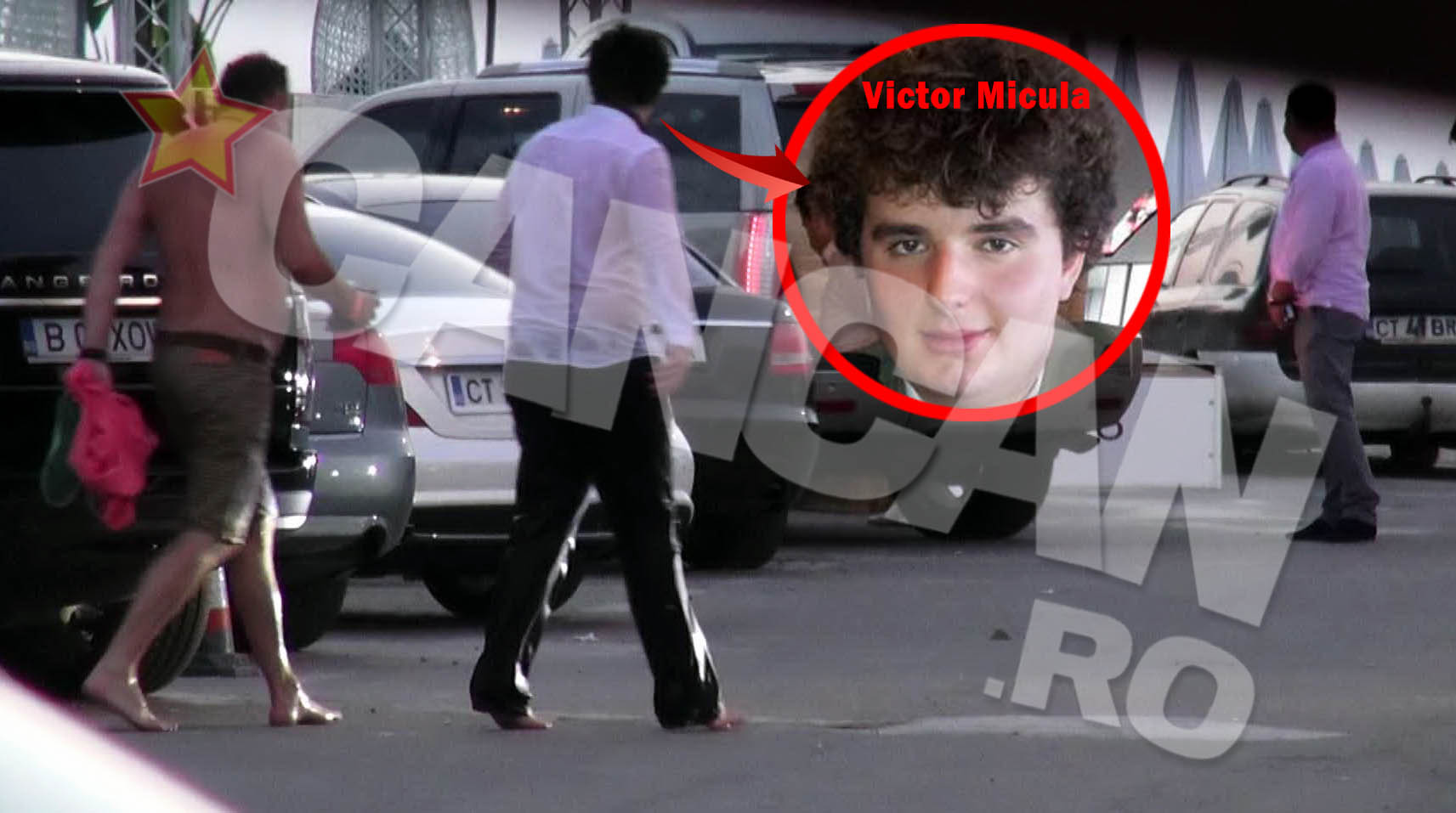 La iesirea din club, Victoras topaie pe varfurile picioarelor, ud leoarca