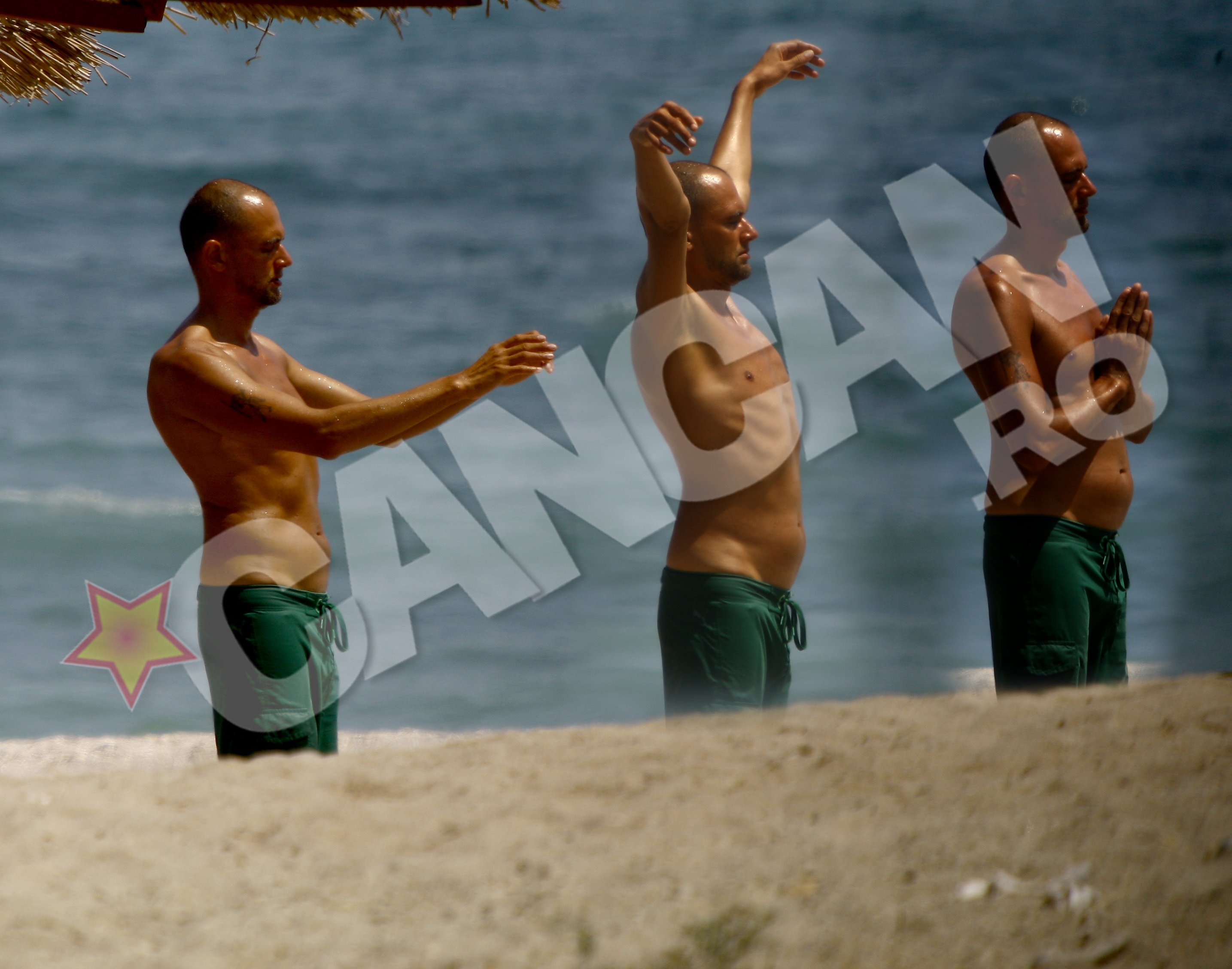 Anul trecut, CANCAN il prezenta pe Oreste in timpul meditatiilor, tot pe plaja din Vama.