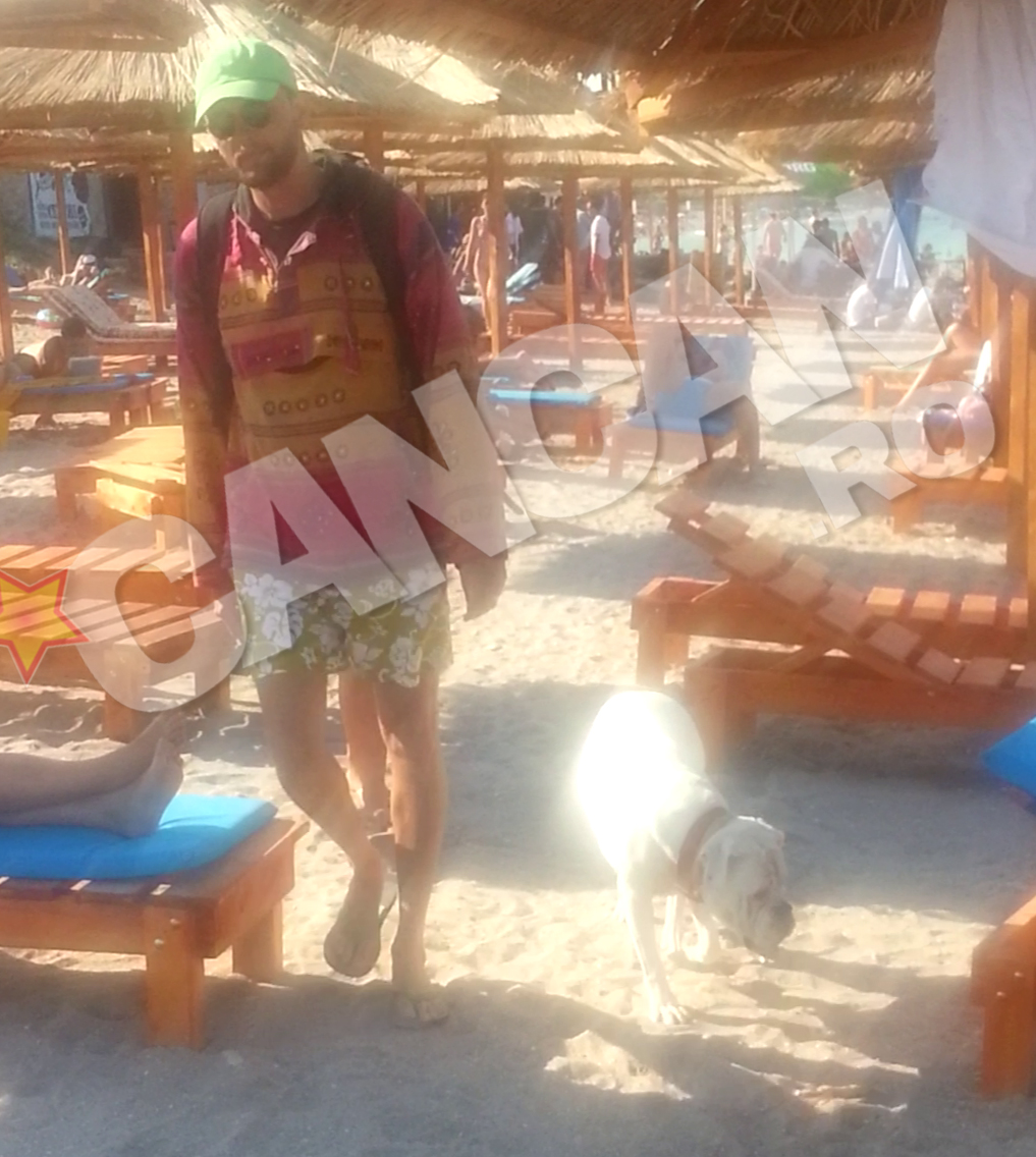 Oreste si-a luat sotia si catelul si au mers impreuna in cautarea linistii pe malul marii.