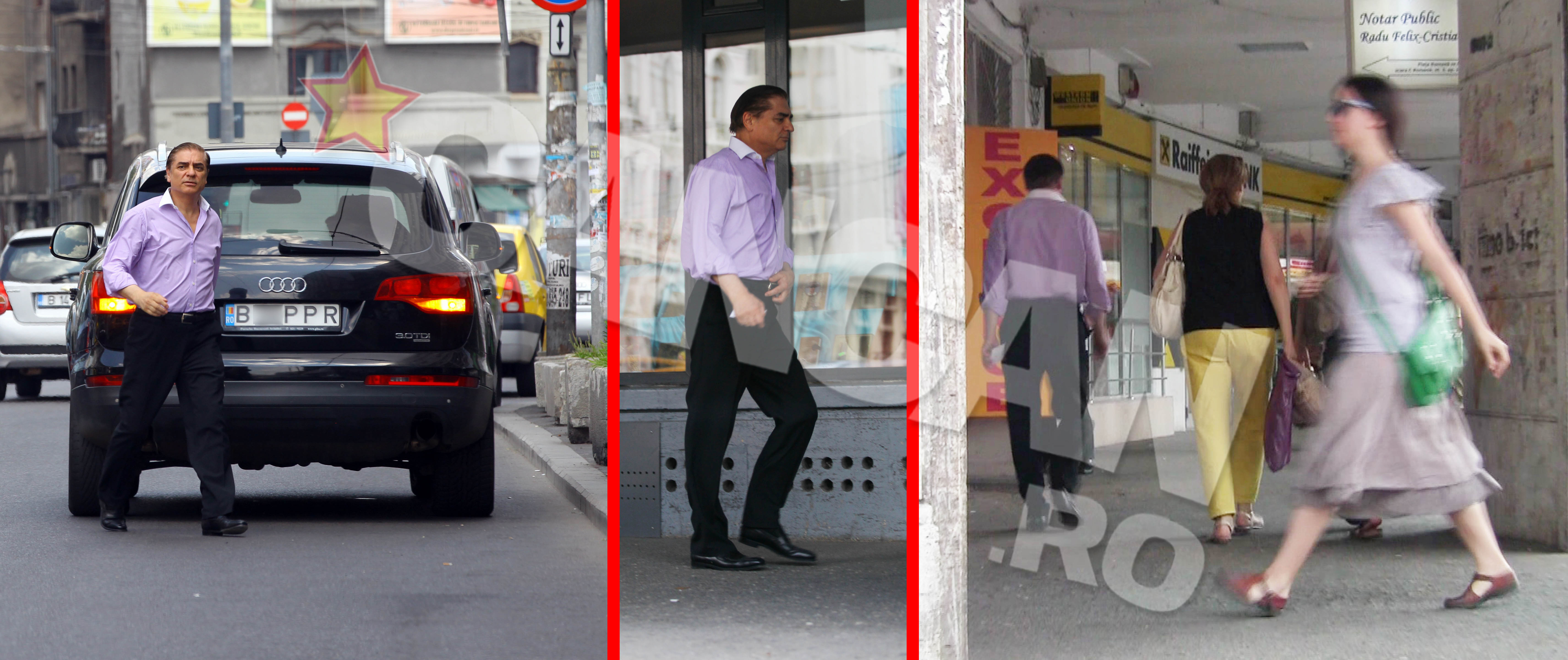 Graba strica treaba: printul se grabeste spre banca, dar uita ceva la masina