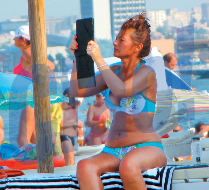 Miorita Videanu a petrecut o zi relaxanta la plaja