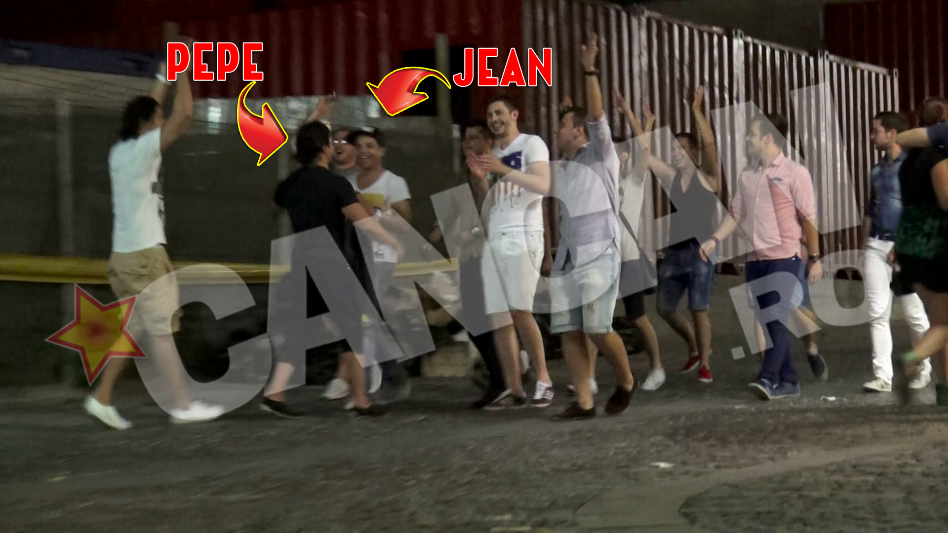 Pepe, Jean si amicii lor au facut tambalau pe strazile din Centrul Vechi, in miezul noptii