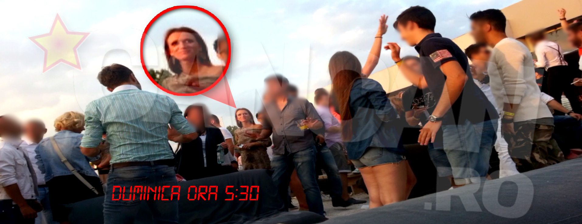 Carmen a petrecut cateva ore in club, in compania unor amici