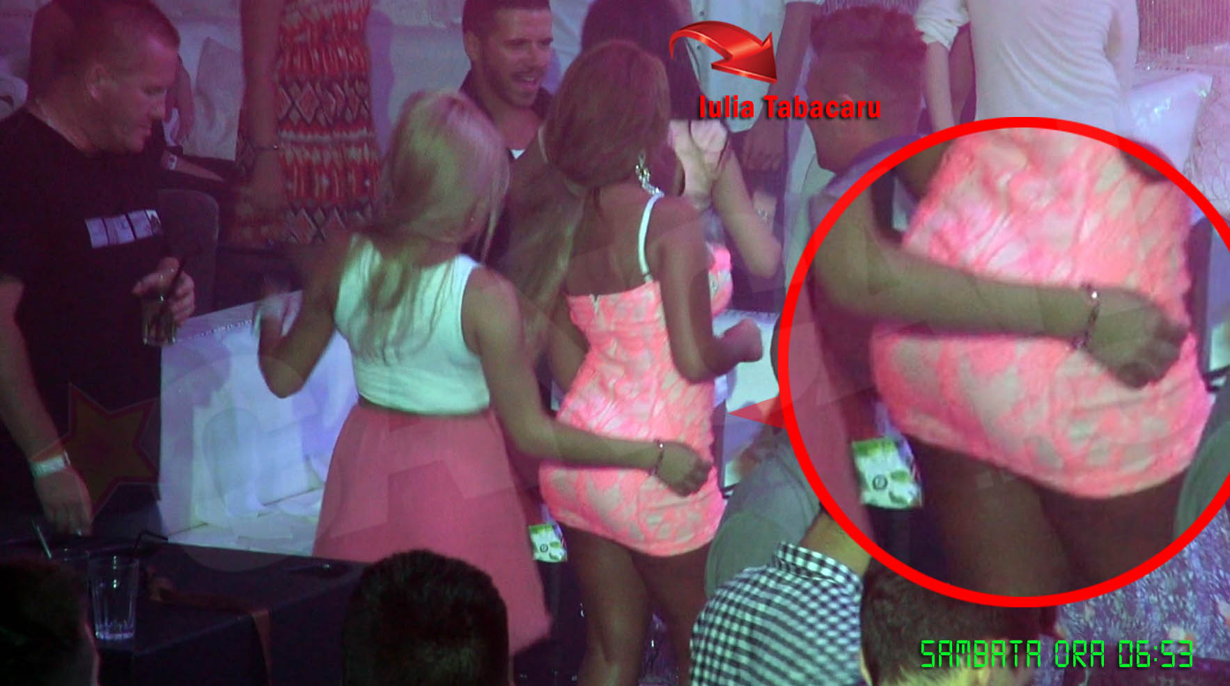 Iulia a dansat toata seara, dar doar mainile unei amice au mangaiat-o