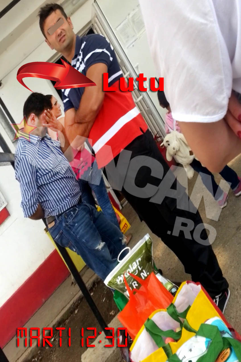 Lutu a asteptat abatut la coada la puscarie, insotit de un amic, ca sa-i duca pachetul lui Becali