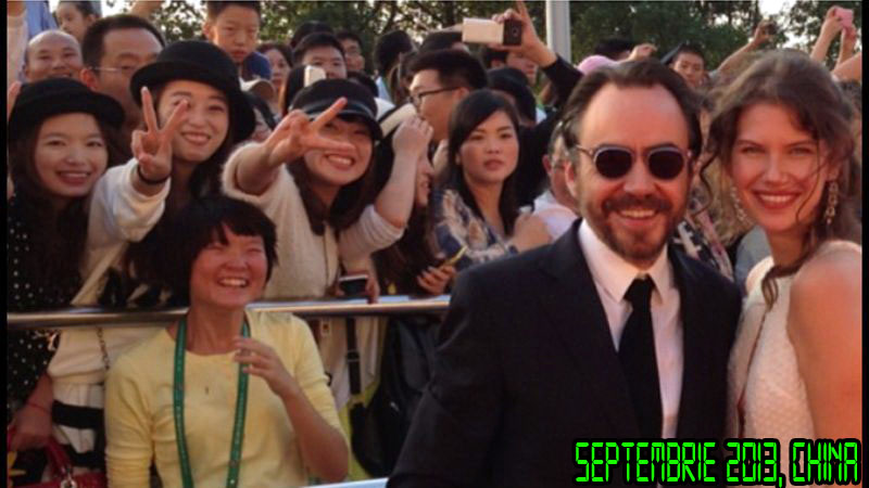 Regizorul roman si actrita Katerina Vetu si-au facut aparitia impreuna la Festivalul de Film Golden Rooster de la Wuhan, China