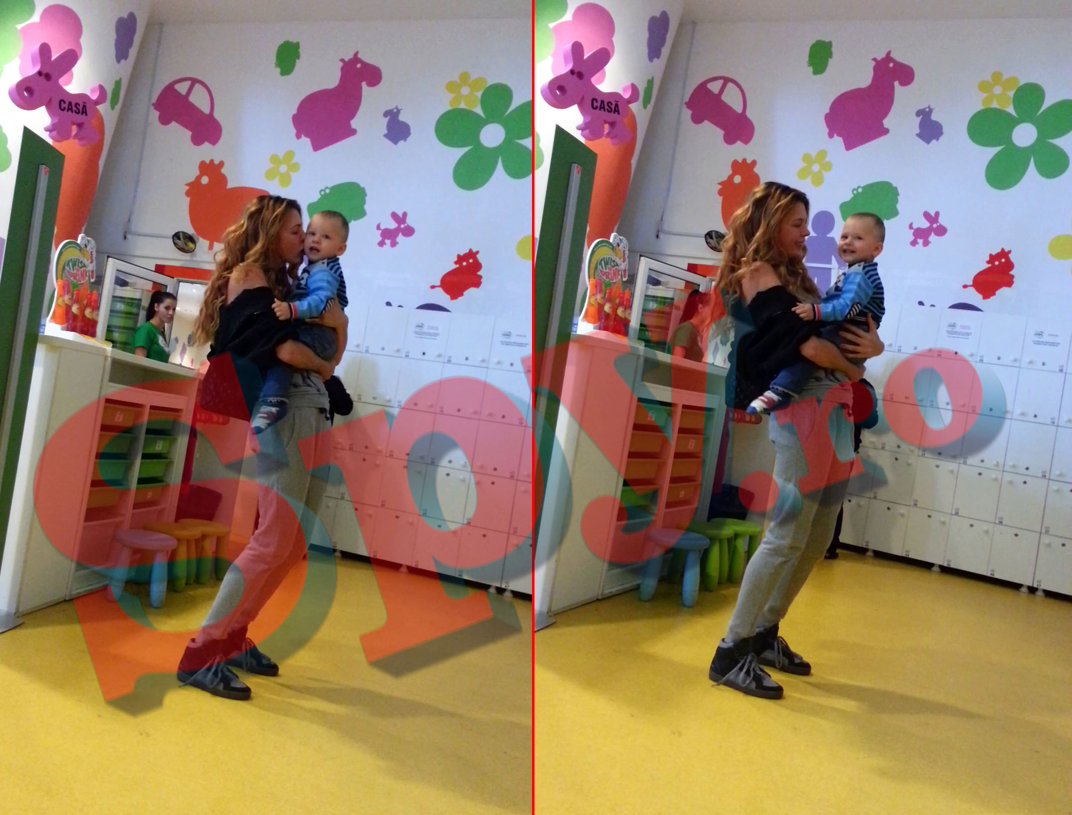 Borcea Jr a fost alintat non-stop de mamica sa, iar de cateva ori i-a 