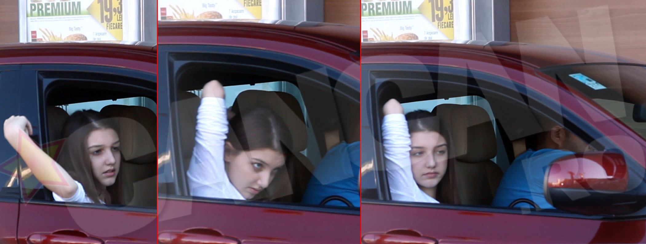 Alexandra a pozat in oglinda mai ceva ca un manechin