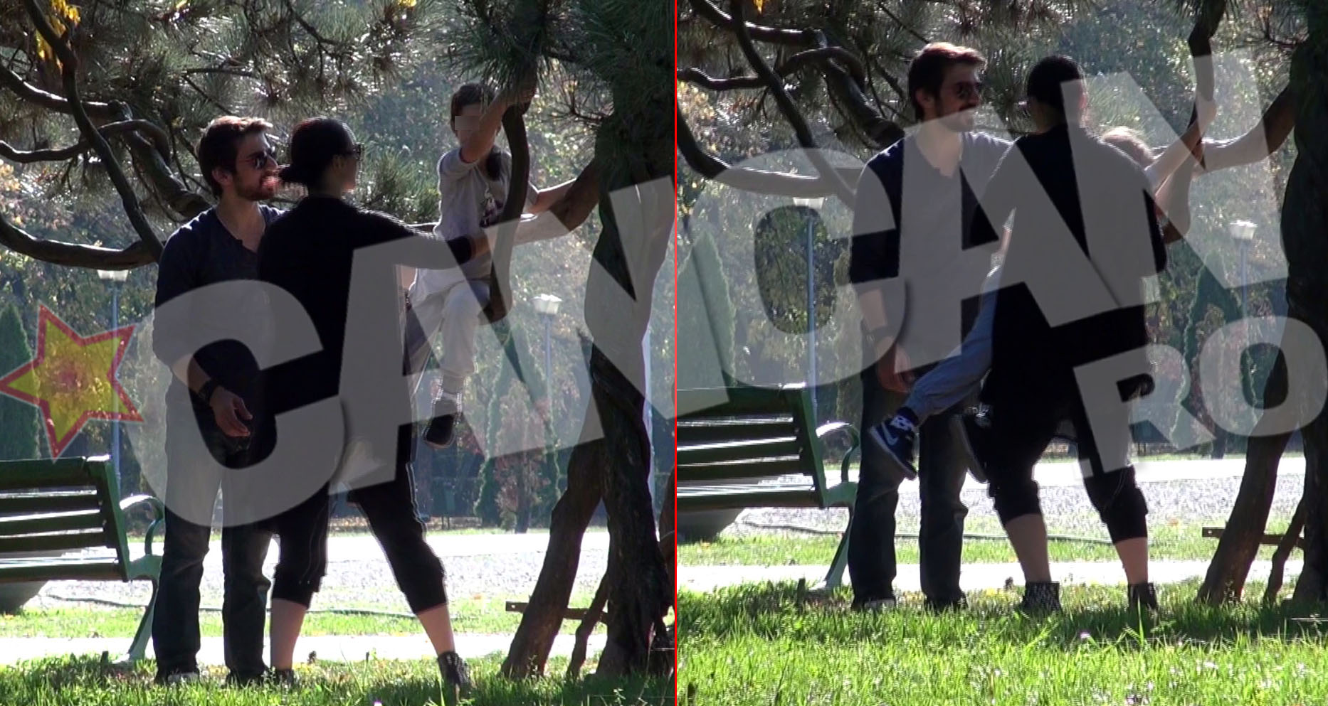 Fetita s-a lasat cu greu convinsa sa coboare