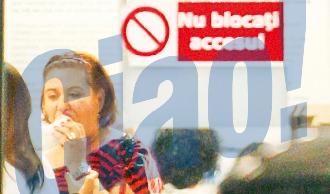 Oana a fost filmata de nenumarate ori mancand cu pofta.