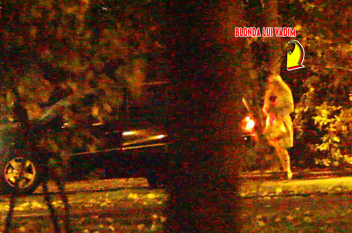 Dupa plimbare, blonda a urcat in masina lui Vadim