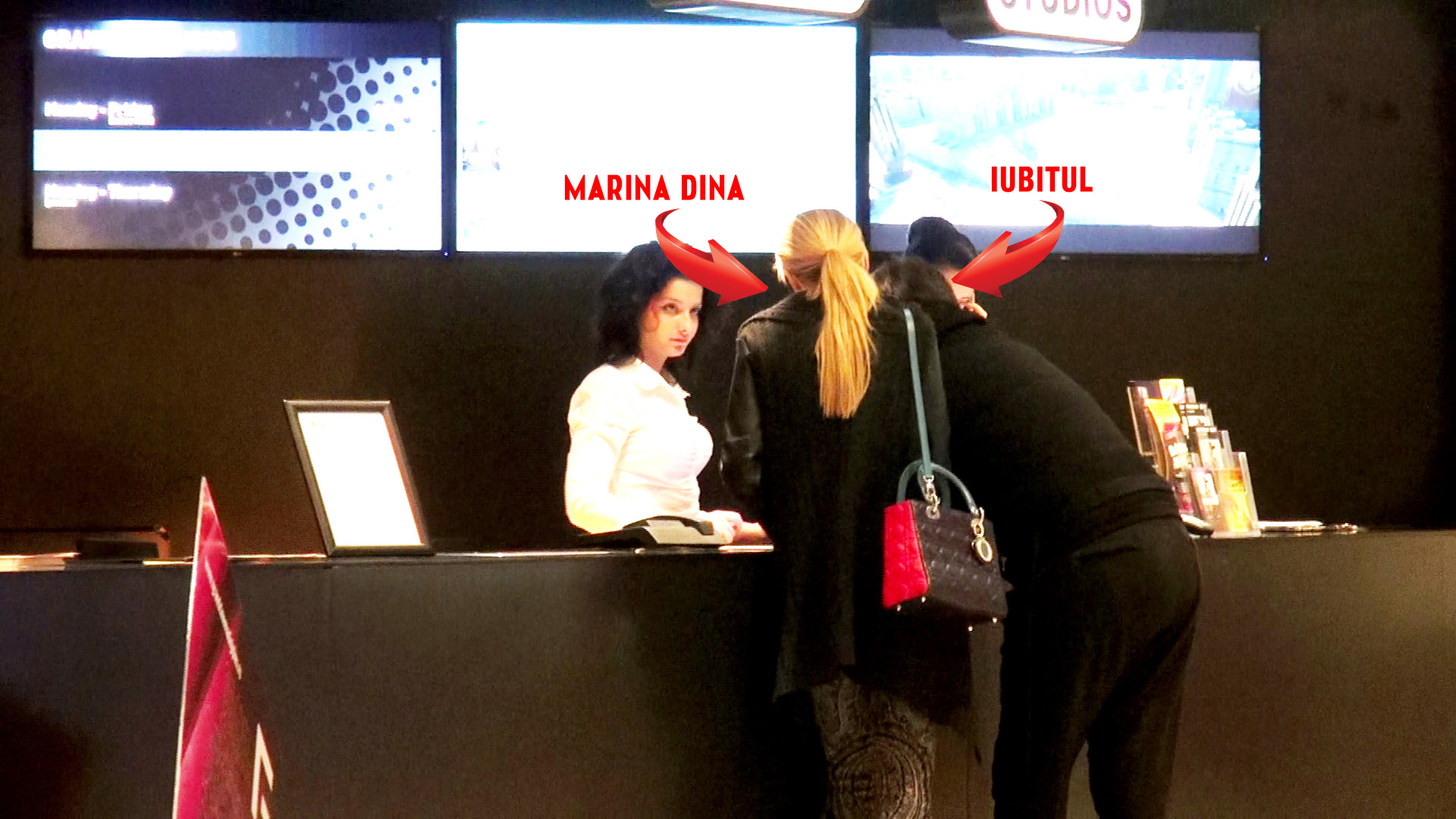 Marina Dina si iubitul au ales un film ca metoda de relaxare