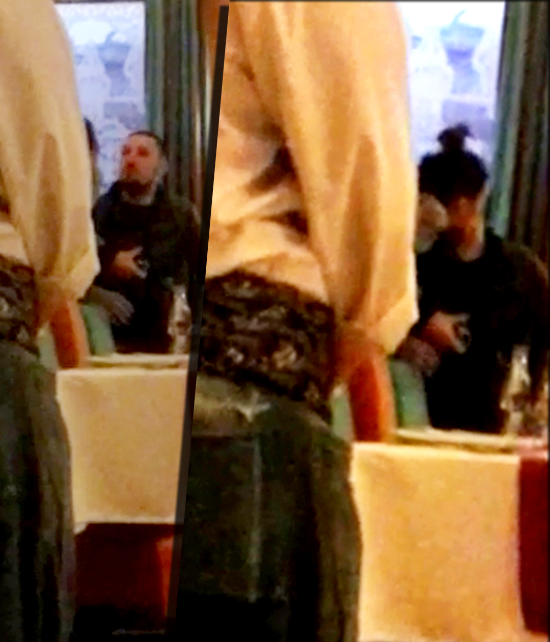 Antonia il saruta pe obraz pe Marcel Prodan