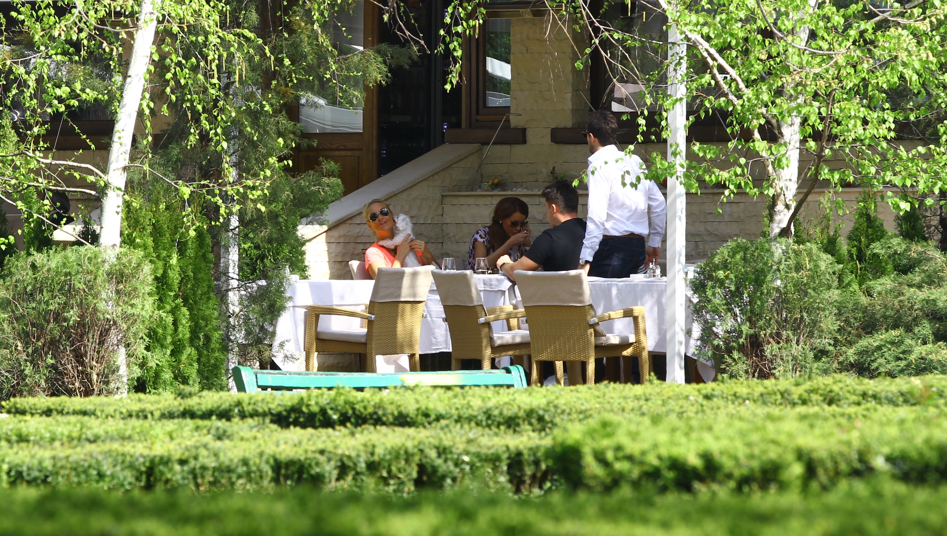 Vica s-a lasat linsa pe toata fata de catre catelusa Biancai