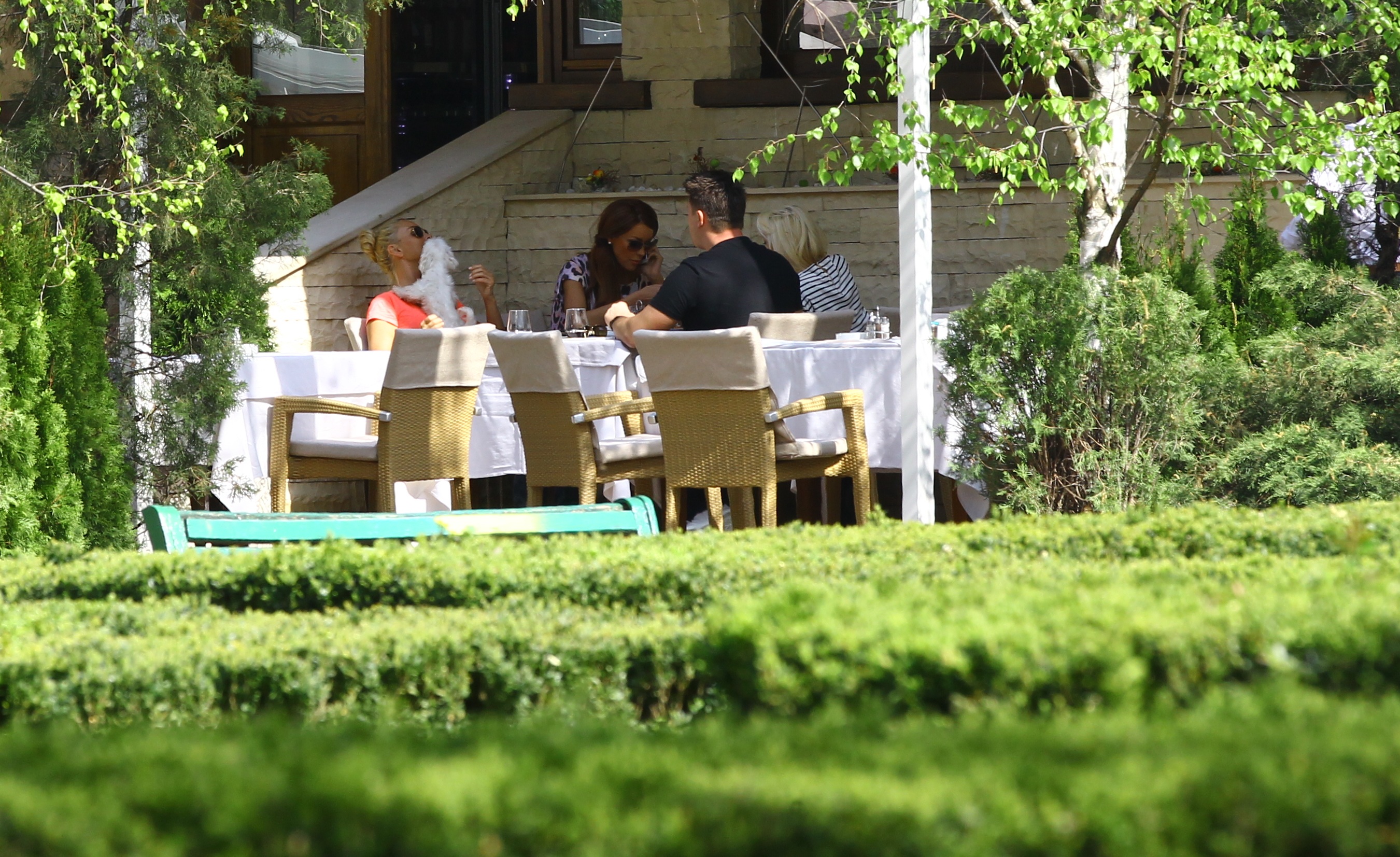 Blondei nu i-a pasat ca in fata ei se afla un barbat