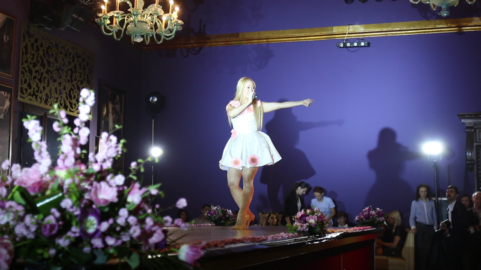 Artista a facut spectacol, dar prestatia ei nu a fost prea apreciata, din cauza sunetului