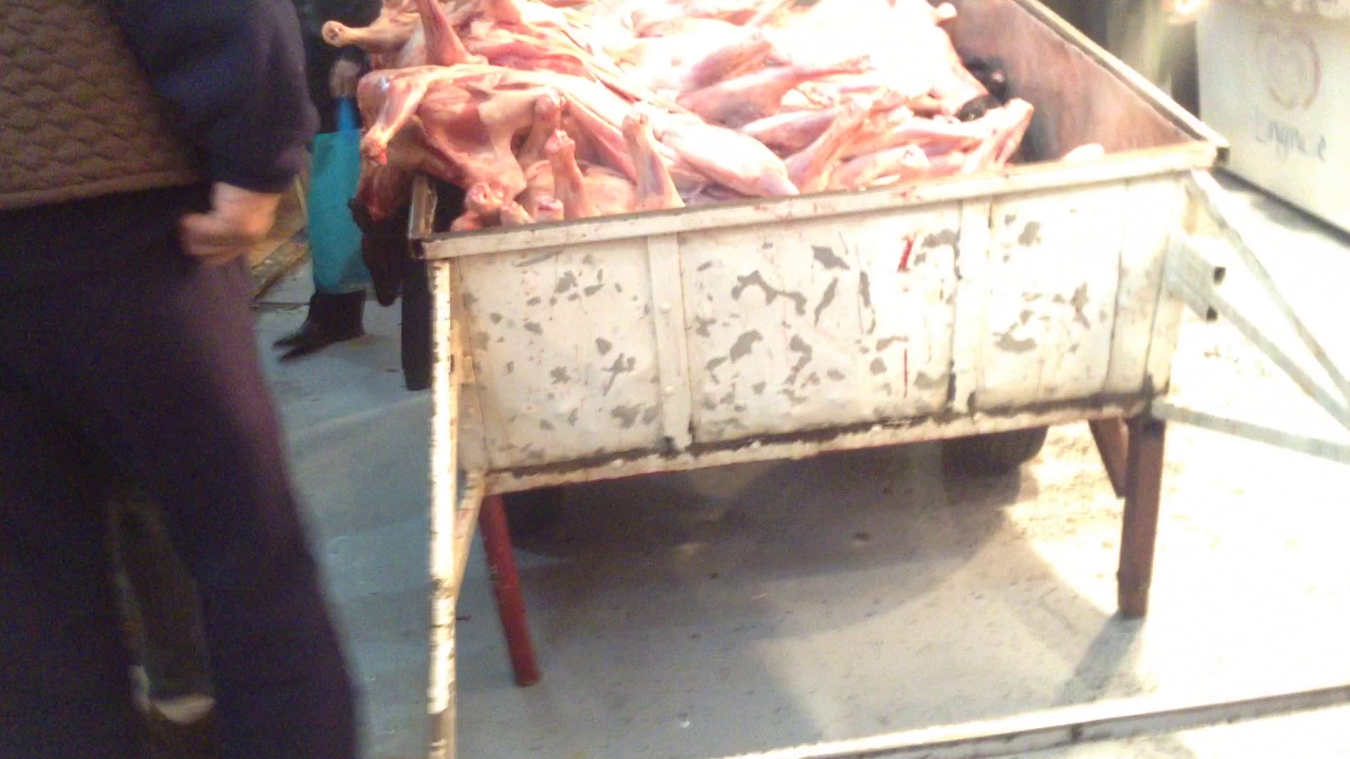 Asa sunt transportati miei in Hala Veche Obor