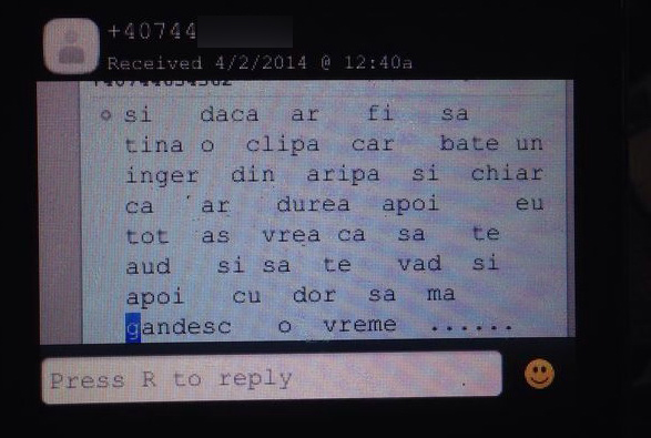 Ca sa-si sensibilizeze fosta iubita, Marian Ionescu i-a compus o poezie de dragoste