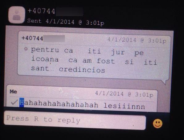 Intr-unul dintre mesaje, chitaristul a scris 