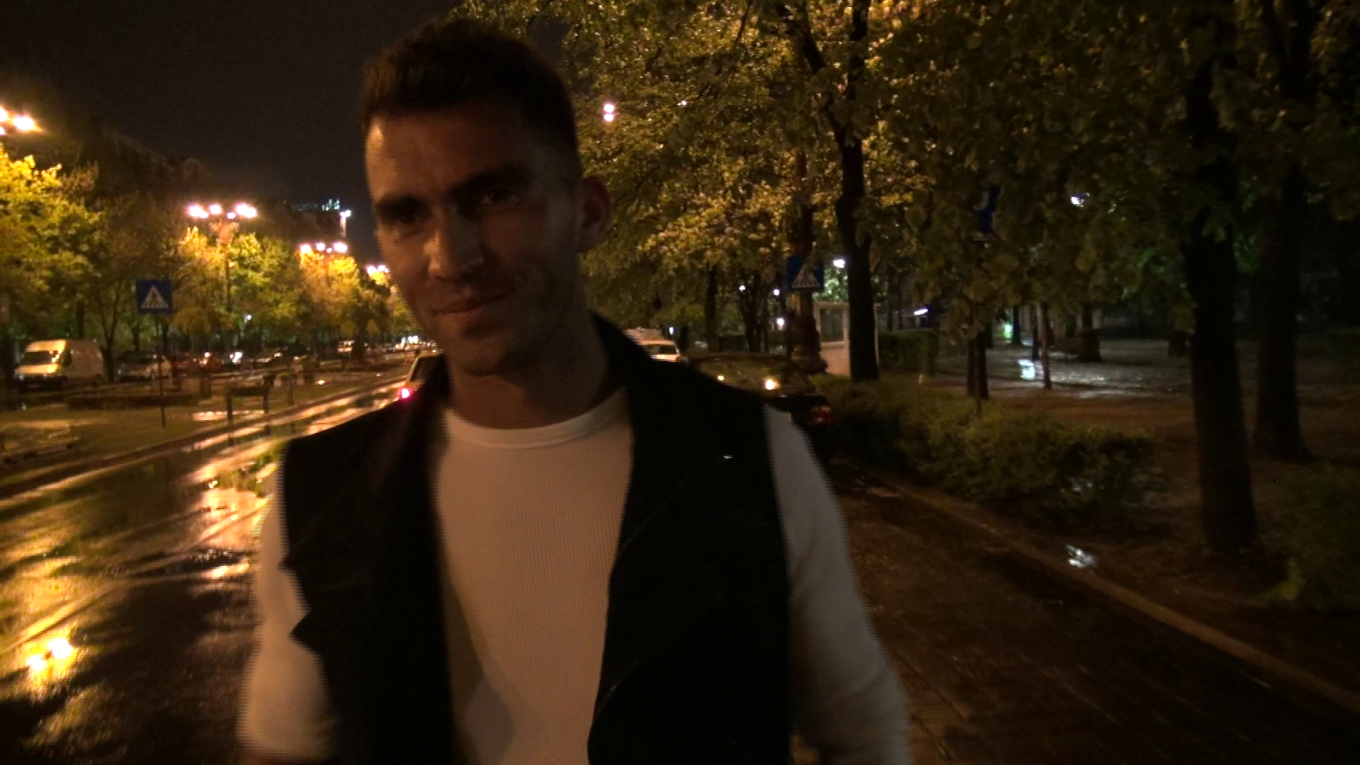 Horia Tecau a parut foarte incurcat atunci cand a dat nas in nas cu jurnalistii CANCAN.ro