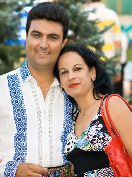 Constantin Magureanu si sotia sa, Vera