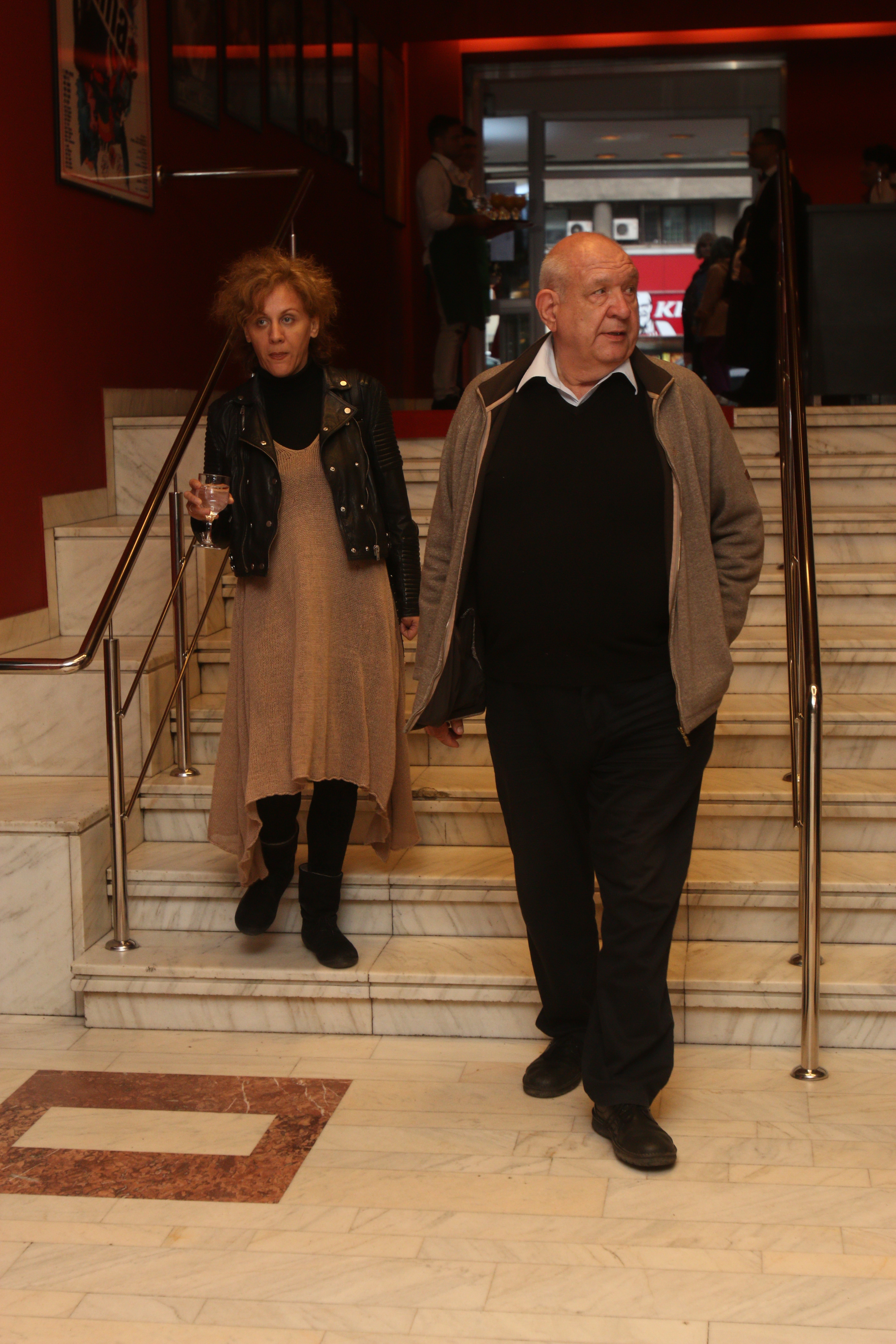 Valentin Teodosiu si sotia sa au venit joi seara, la premiera filmului Deliei Antal