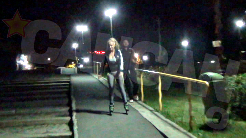 La prima vedere, ai zice sa Sanzi este experta in mersul pe role