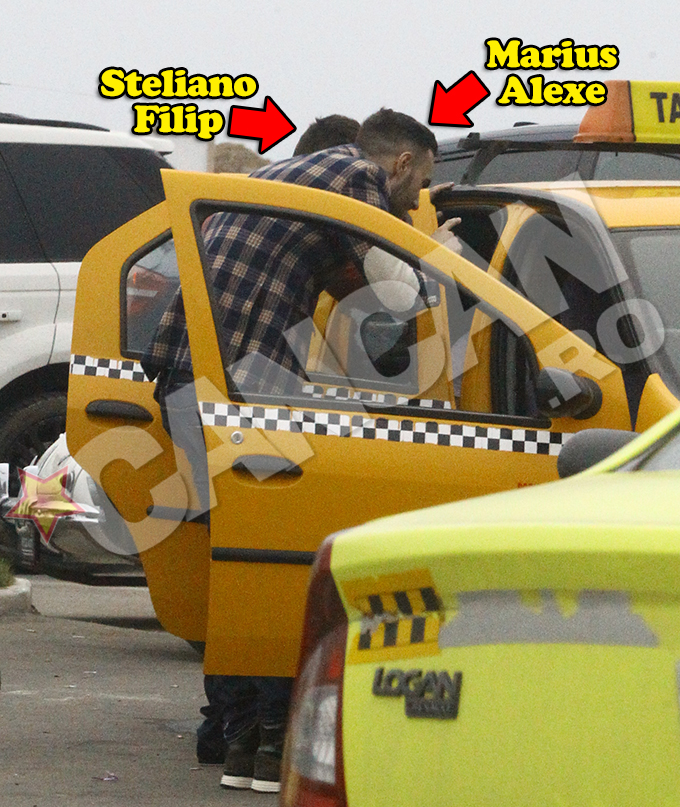 Alexe si Steliano s-au certat cateva minute cu taximetristul