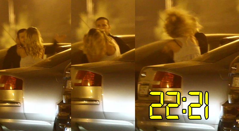 Dupa ce a fugit in parcarea hotelului, barbatul a prins-o langa o masina, iar aici i-a aplicat o corectie demna de ringul K1