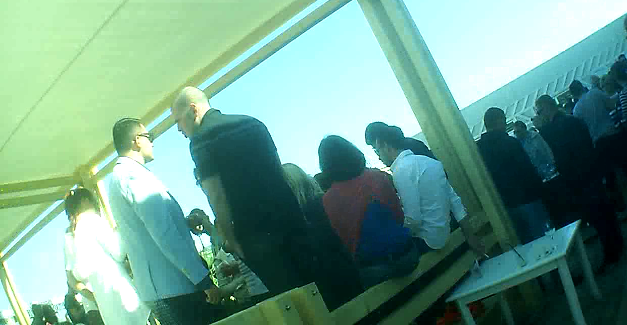 Lucian alaturi de Matei Dima, regizorul cu care colaboreaza la proiectele Innei