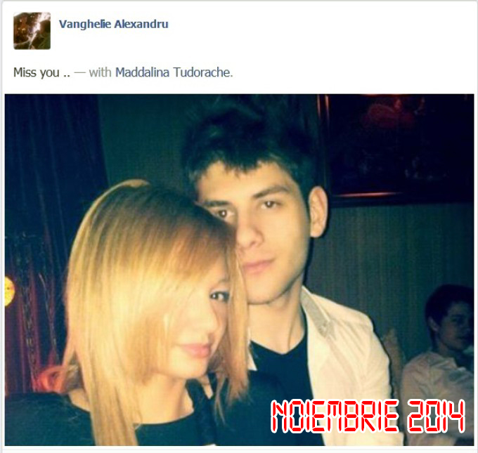 Alex Vanghelie si Madalina, pe vremea cand se iubeau si voiau ca toata lumea sa stie asta